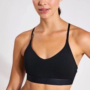 Nike Women’s 1X Indy Light Support Sports Bra Adjustable Straps In Black